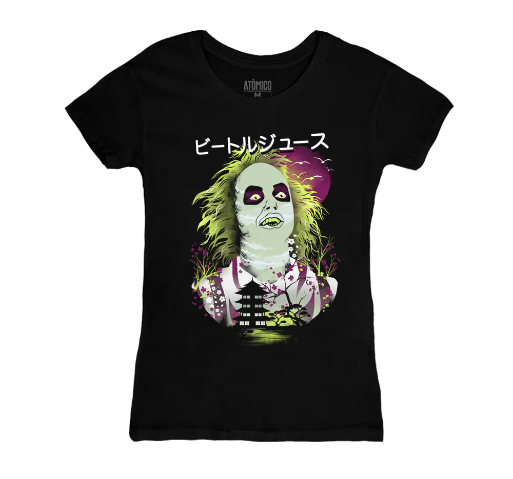 Beetlejuice Ukiyo - Playera DAMA Halloween