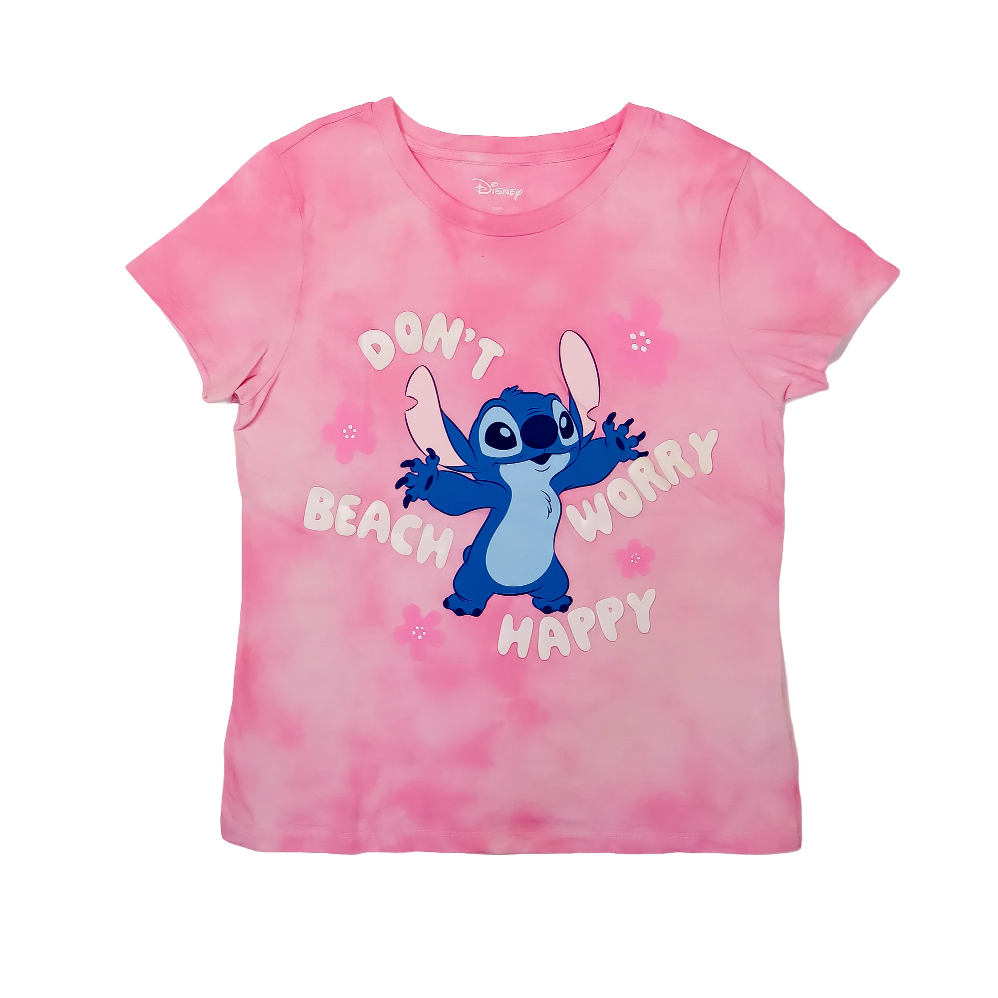 Stitch Beach Rosa - Playera DAMA Licencia DISNEY™