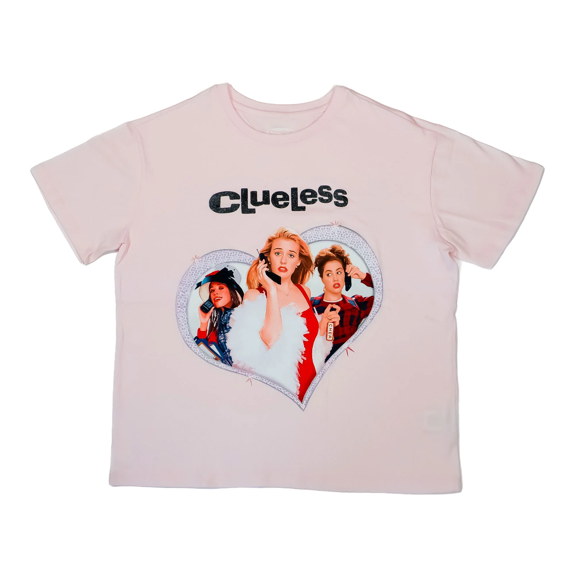 Clueless Corazón Rosa - Playera DAMA Licencia™