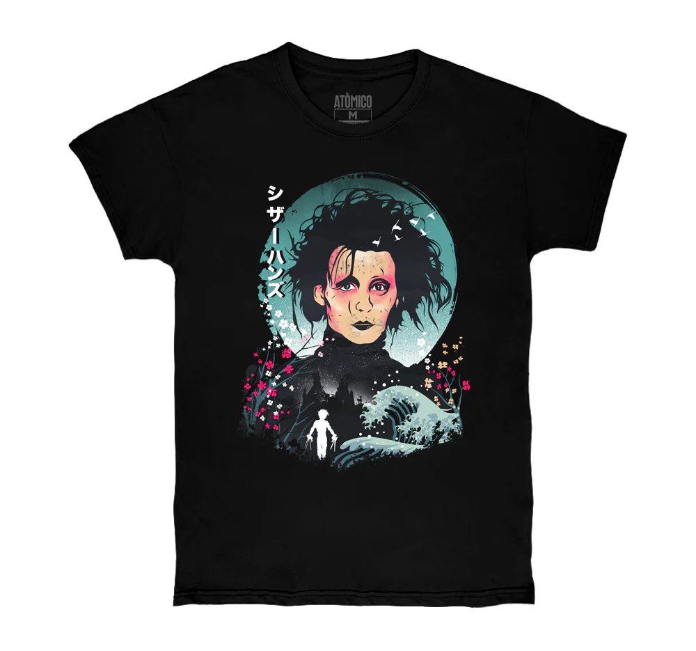 Edward Scissorhands Ukiyo - Playera CABALLERO Halloween