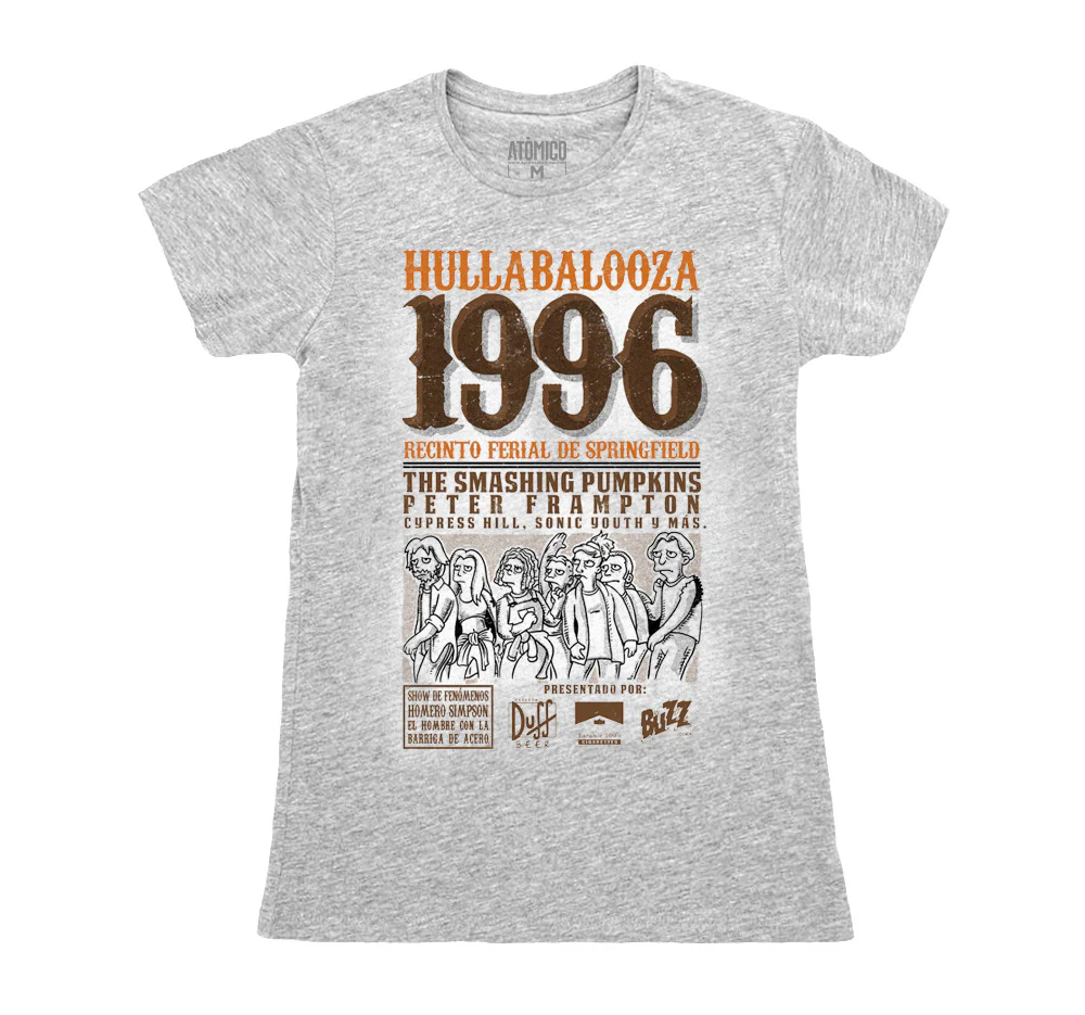 Hullabalooza 1996 de @SimpsonitoMX - Playera DAMA