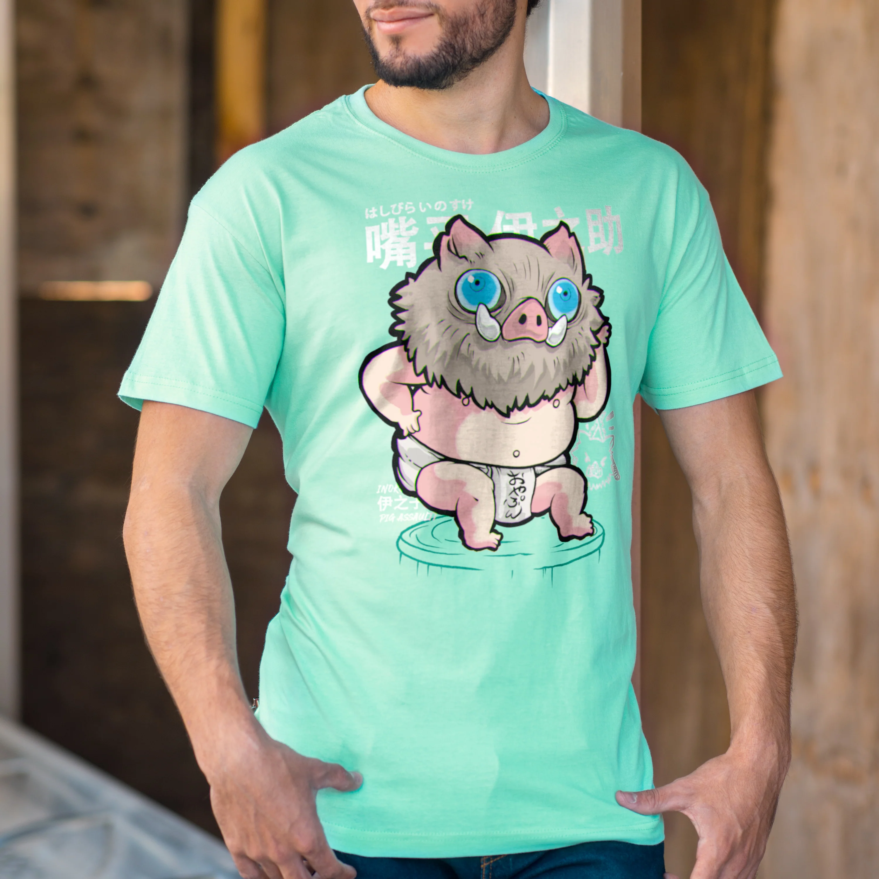 Inosuke Bebé - Playera CABALLERO Anime - Image 2