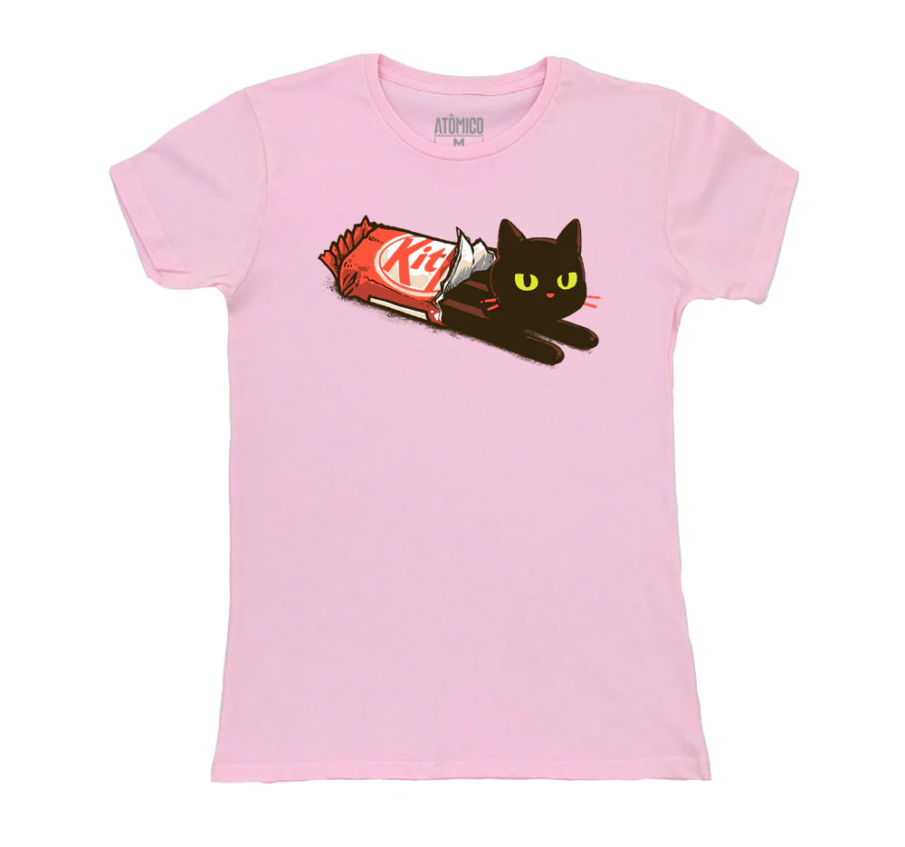 Kit-Cat Rosa - Playera DAMA