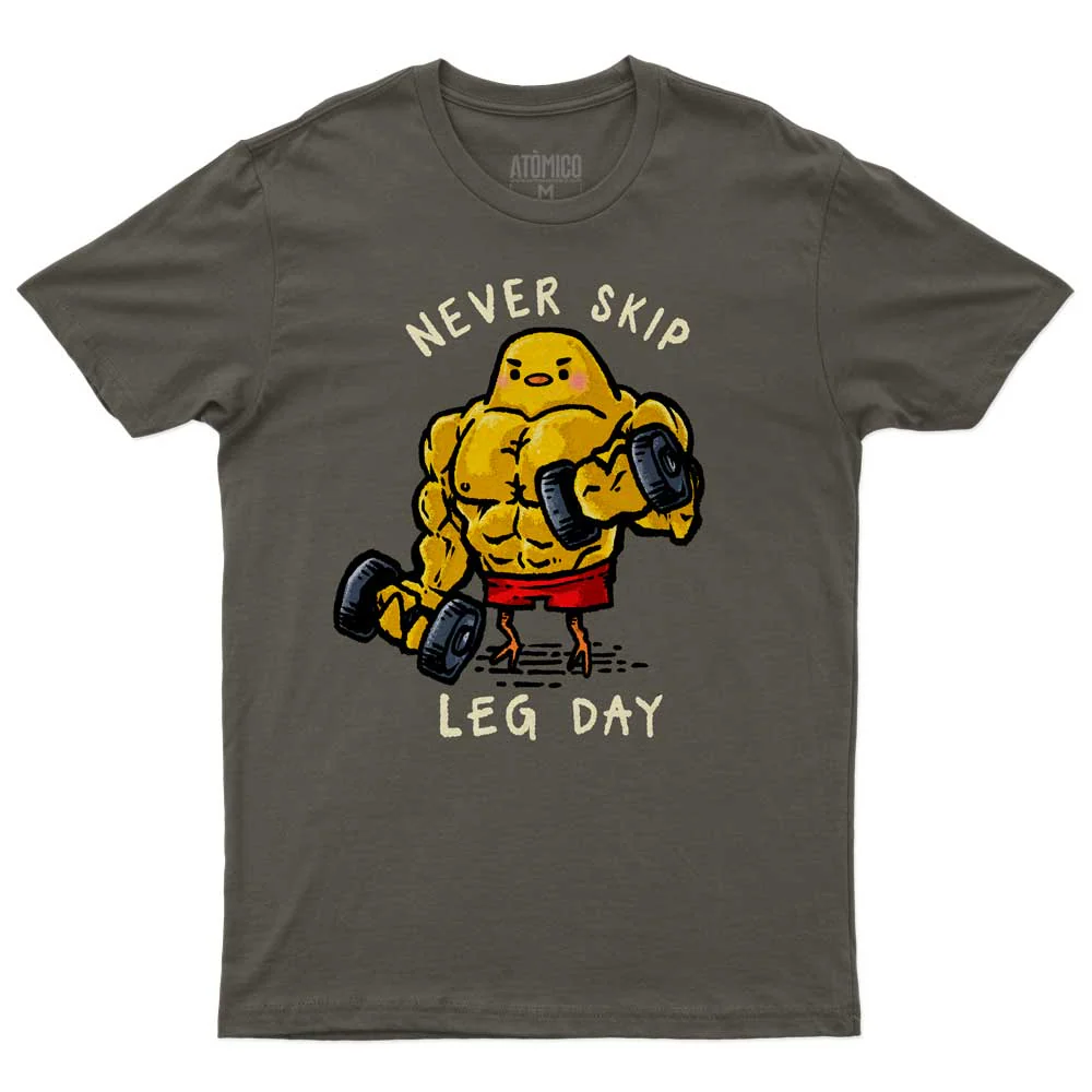 Never Skip Leg Day - Playera CABALLERO