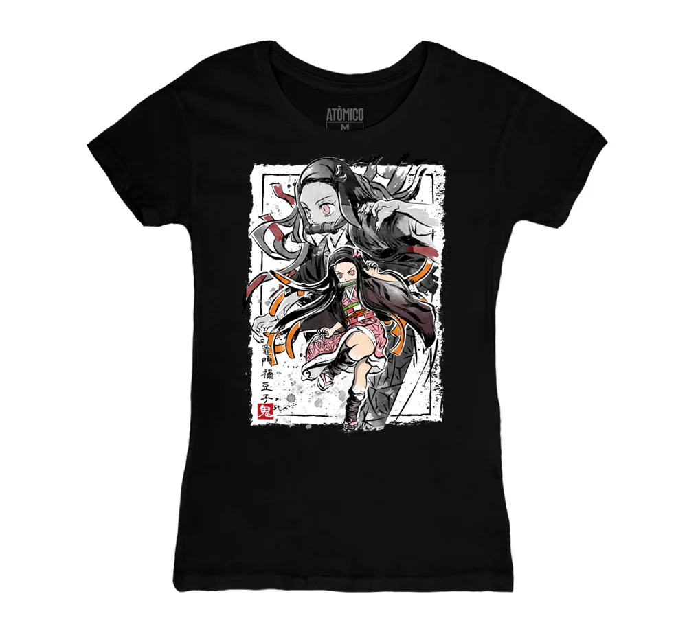 Nezuko Chirashi - Playera DAMA Anime