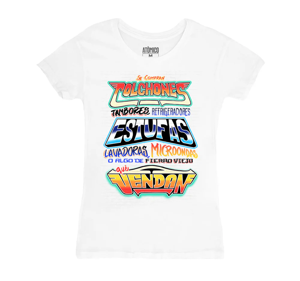 ¡Se Compran! Blanco - Playera DAMA Chilango
