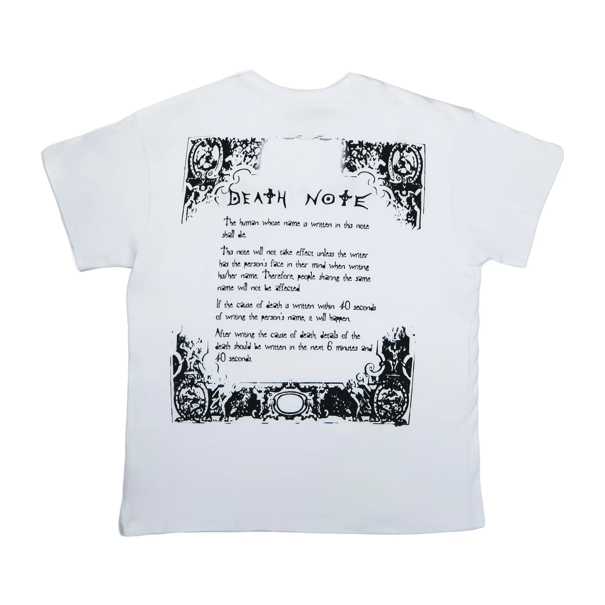 Death Note Logo Blanco  - Playera DAMA Licencia DEATH NOTE™