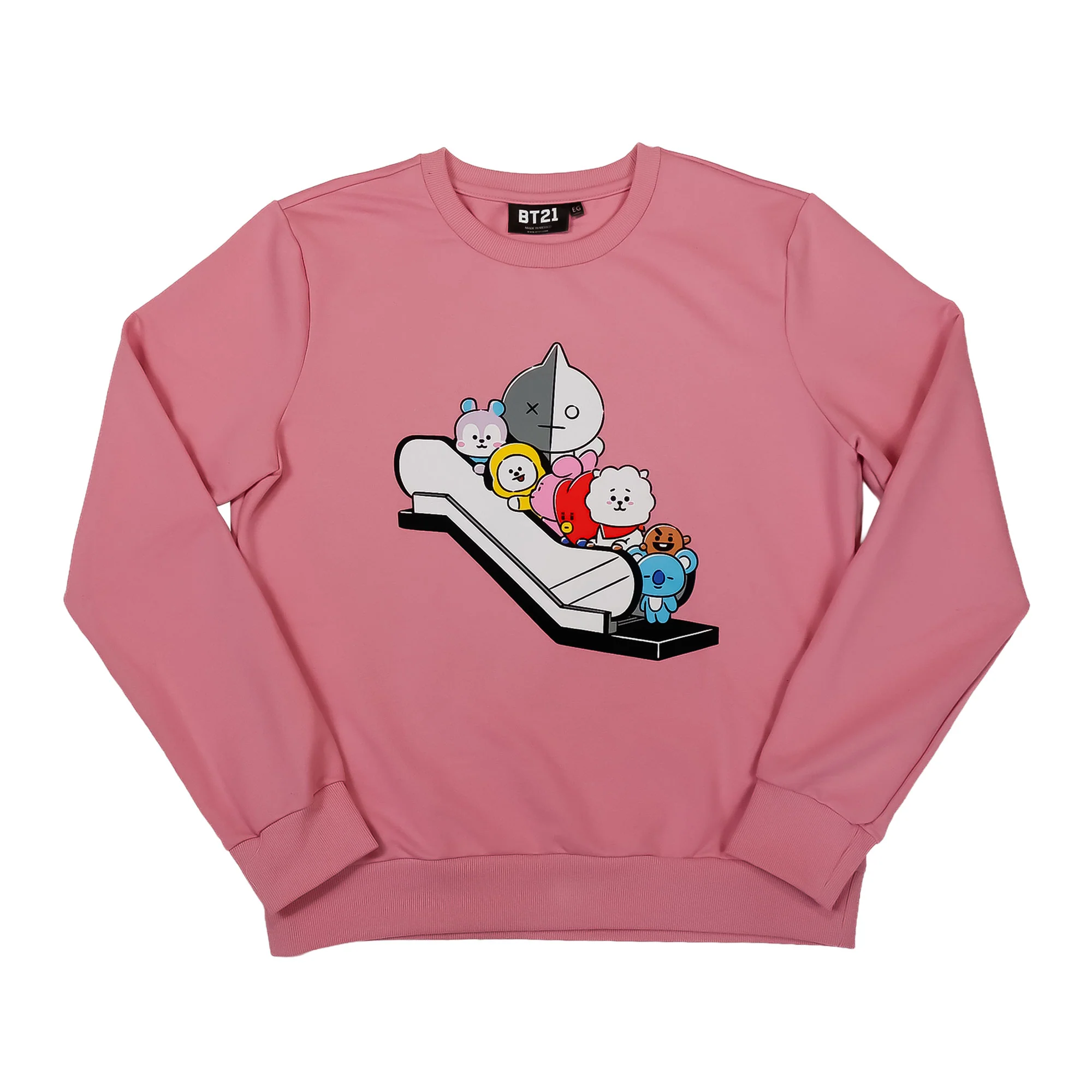 Sudadera BTS Rosa - JUVENIL Licencia BTS™