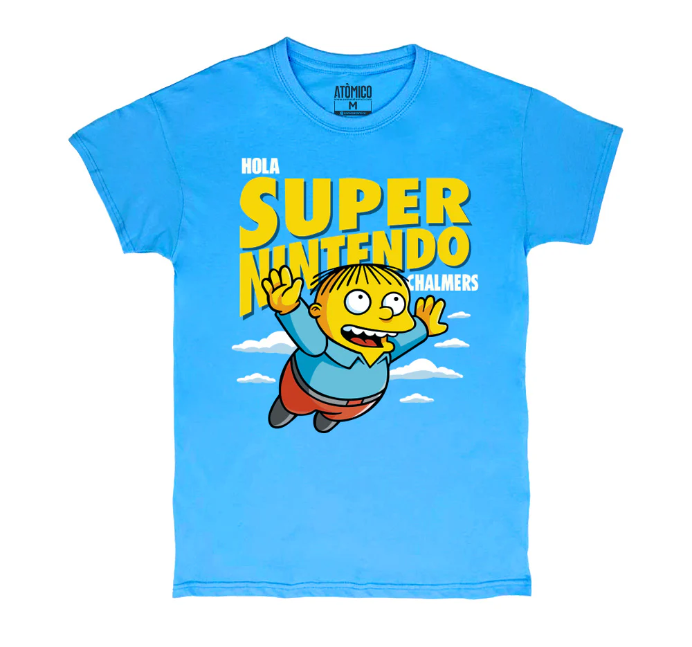 Super Nintendo Chalmers de @SimpsonitoMX - Playera CABALLERO