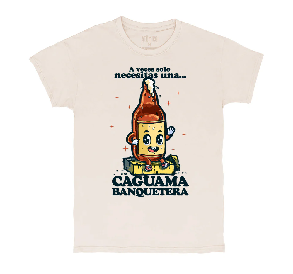 Una Caguama Banquetera - Playera CABALLERO
