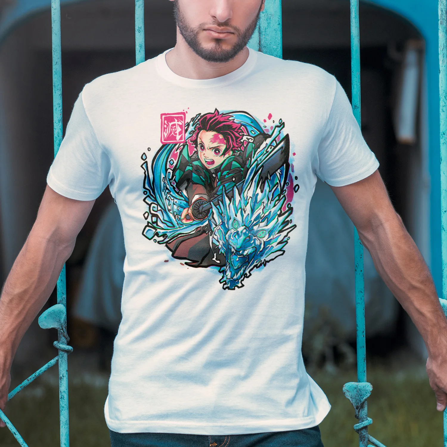 Water Breathing - Playera CABALLERO Anime - Image 2